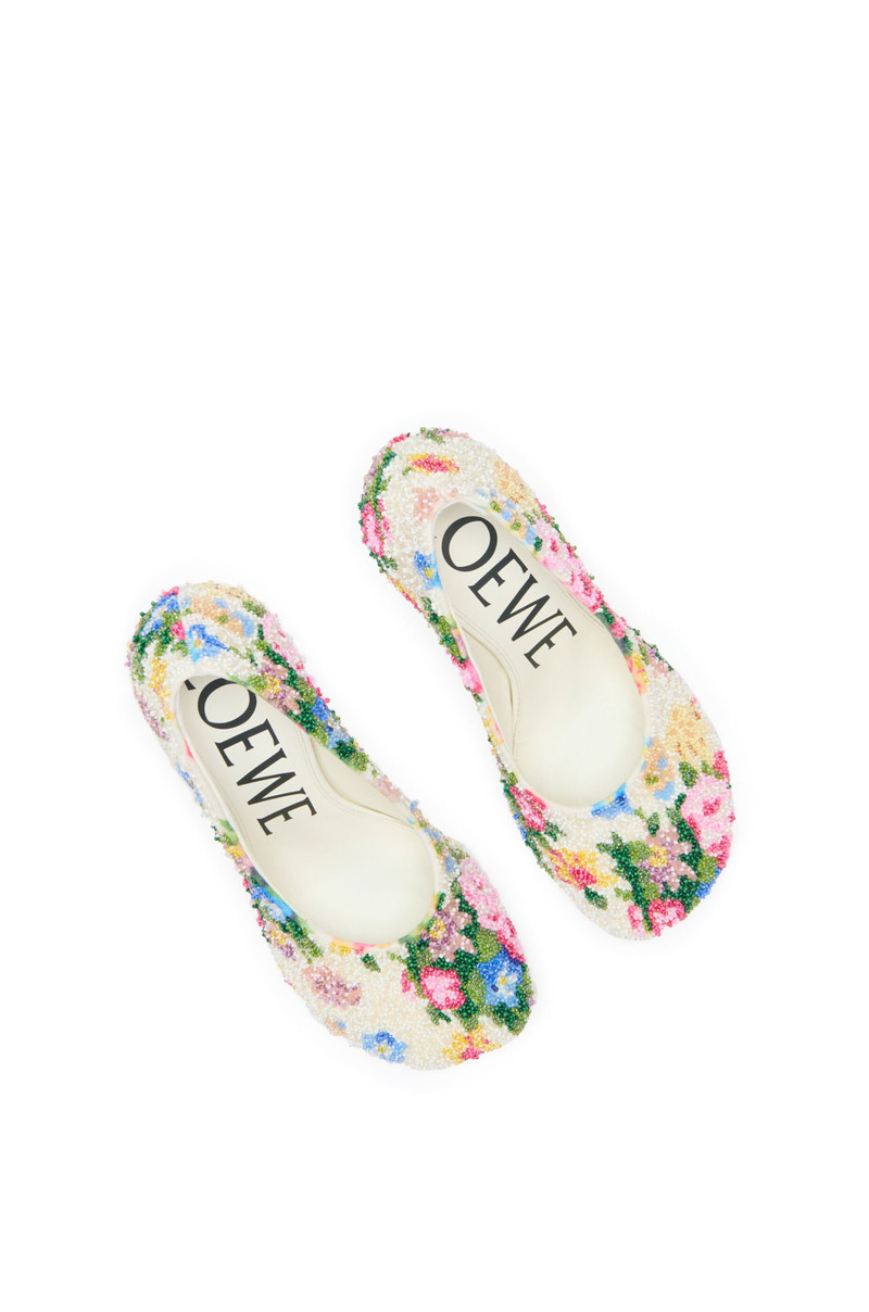 Toy pump in beaded embroidered canvas 3