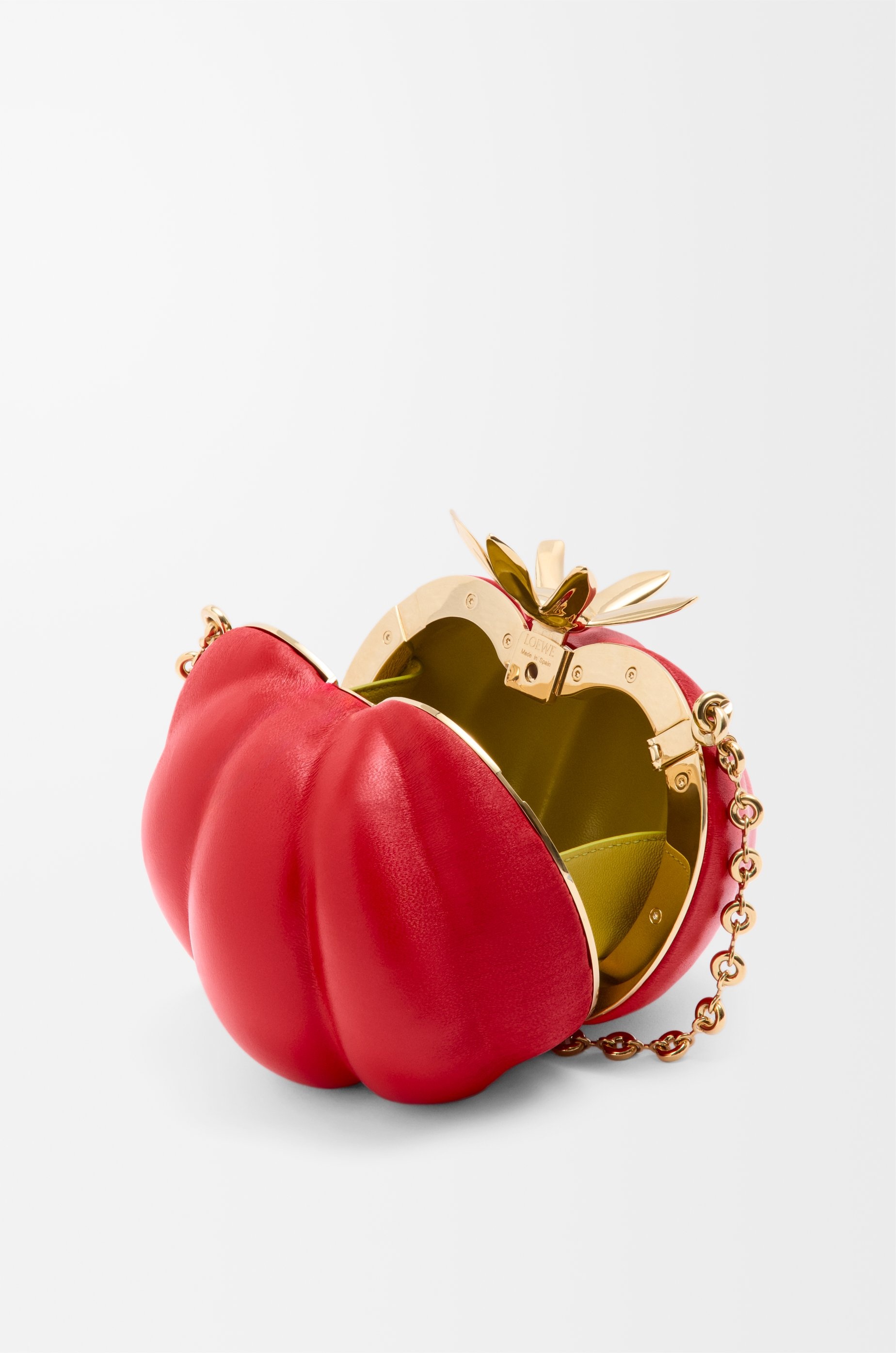 Tomato clutch in nappa lambskin - 5