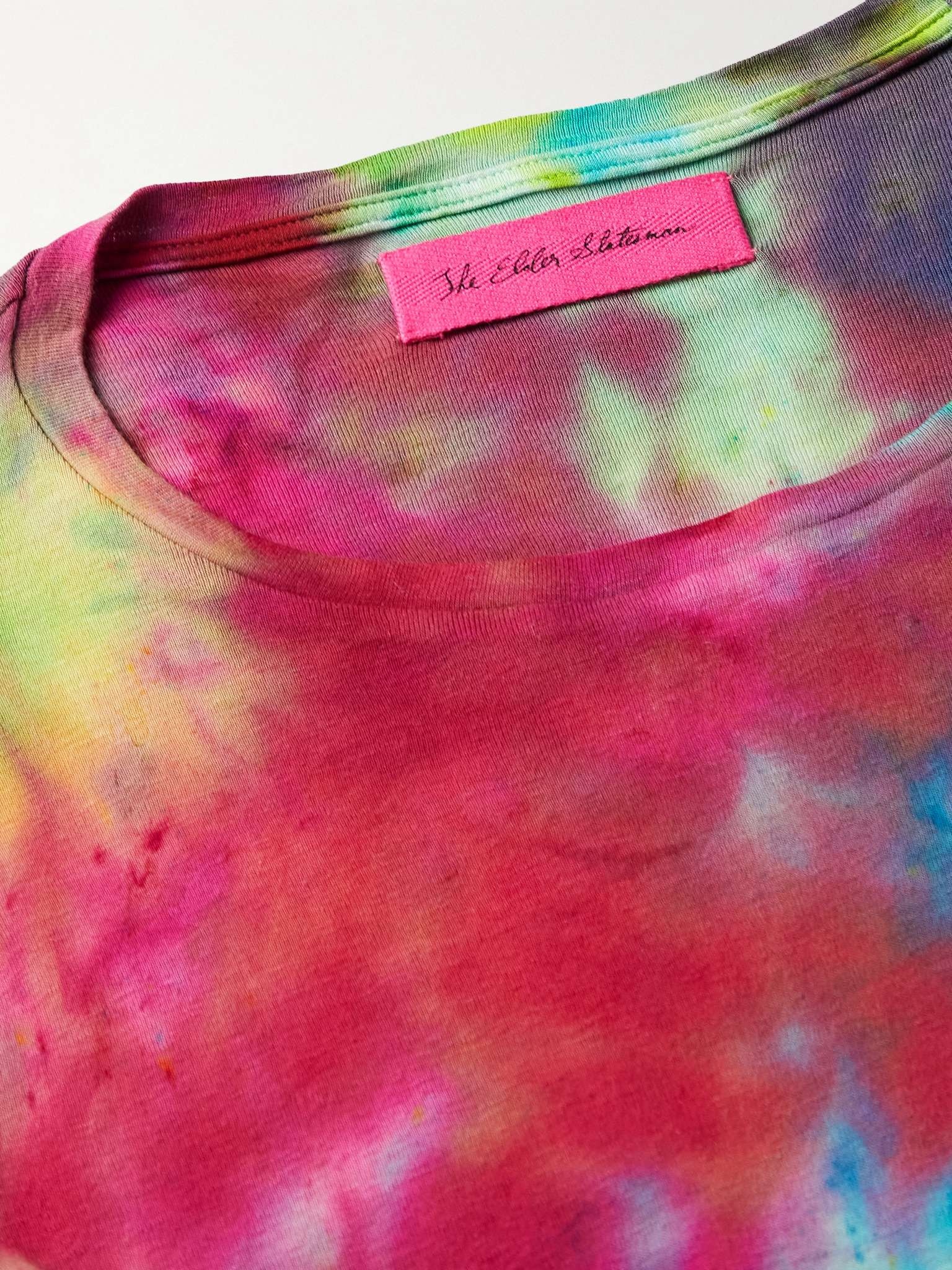 Paper Rainbow Tie-Dyed Cotton and Cashmere-Blend T-Shirt - 5