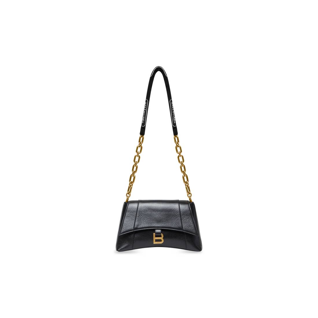 Women's Downtown Small Shoulder Bag With Chain in Black - 1