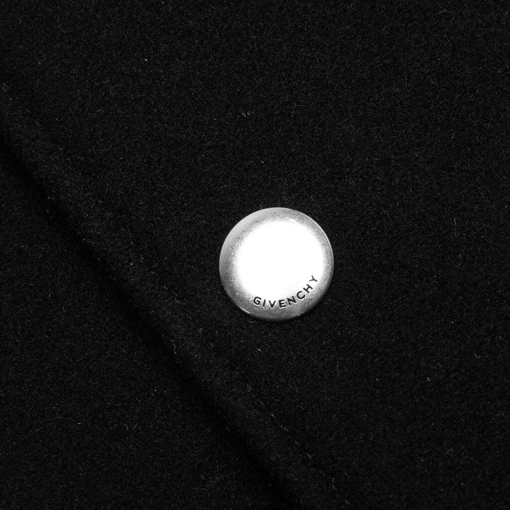 GIVENCHY BOMBER IN WOOL AND LEATHER - BLACK/WHITE - 3
