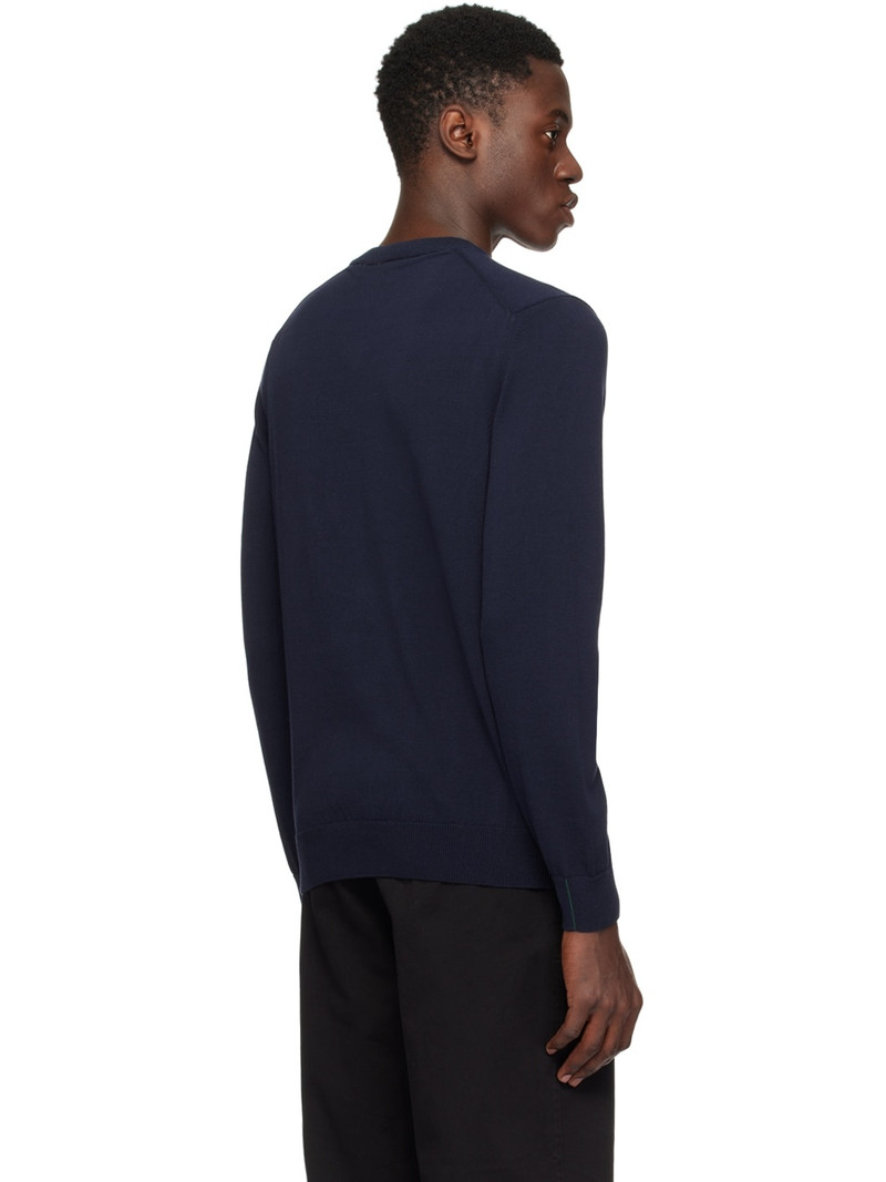 Navy V-Neck Sweater 3