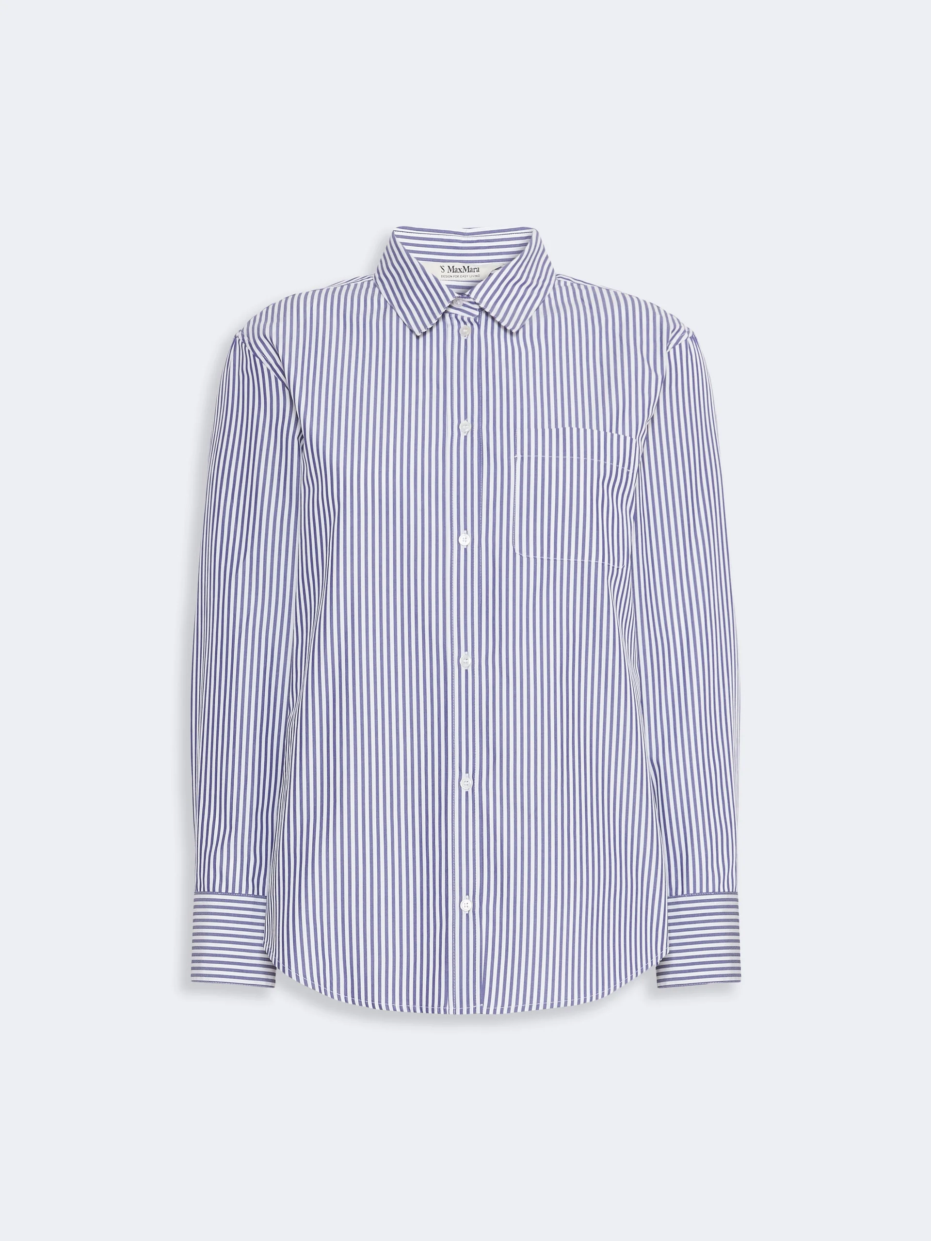 ANTHEA Classic cotton shirt - LIGHT BLUE - 1