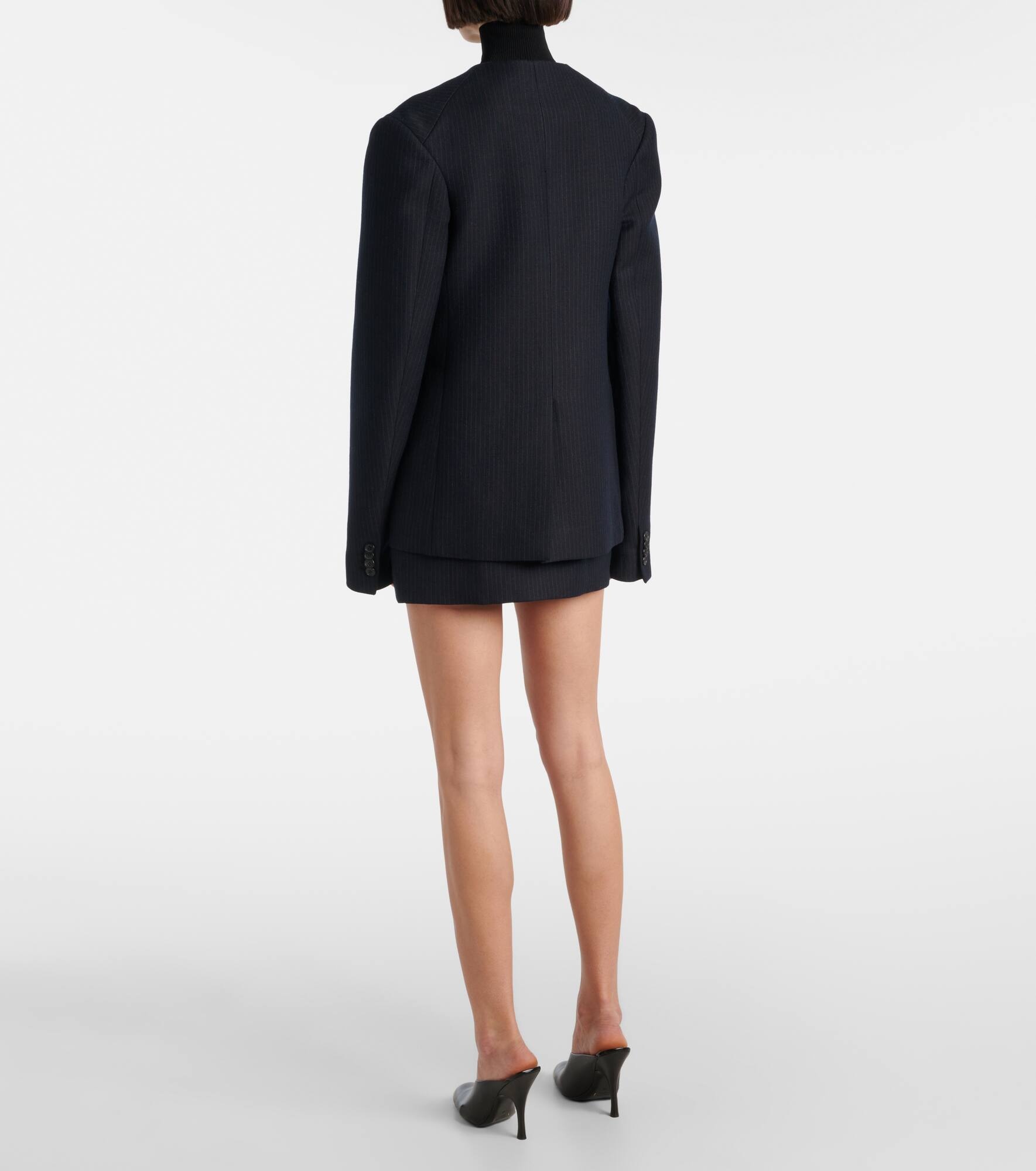 Jameson pinstripe wool-blend jacket - 3