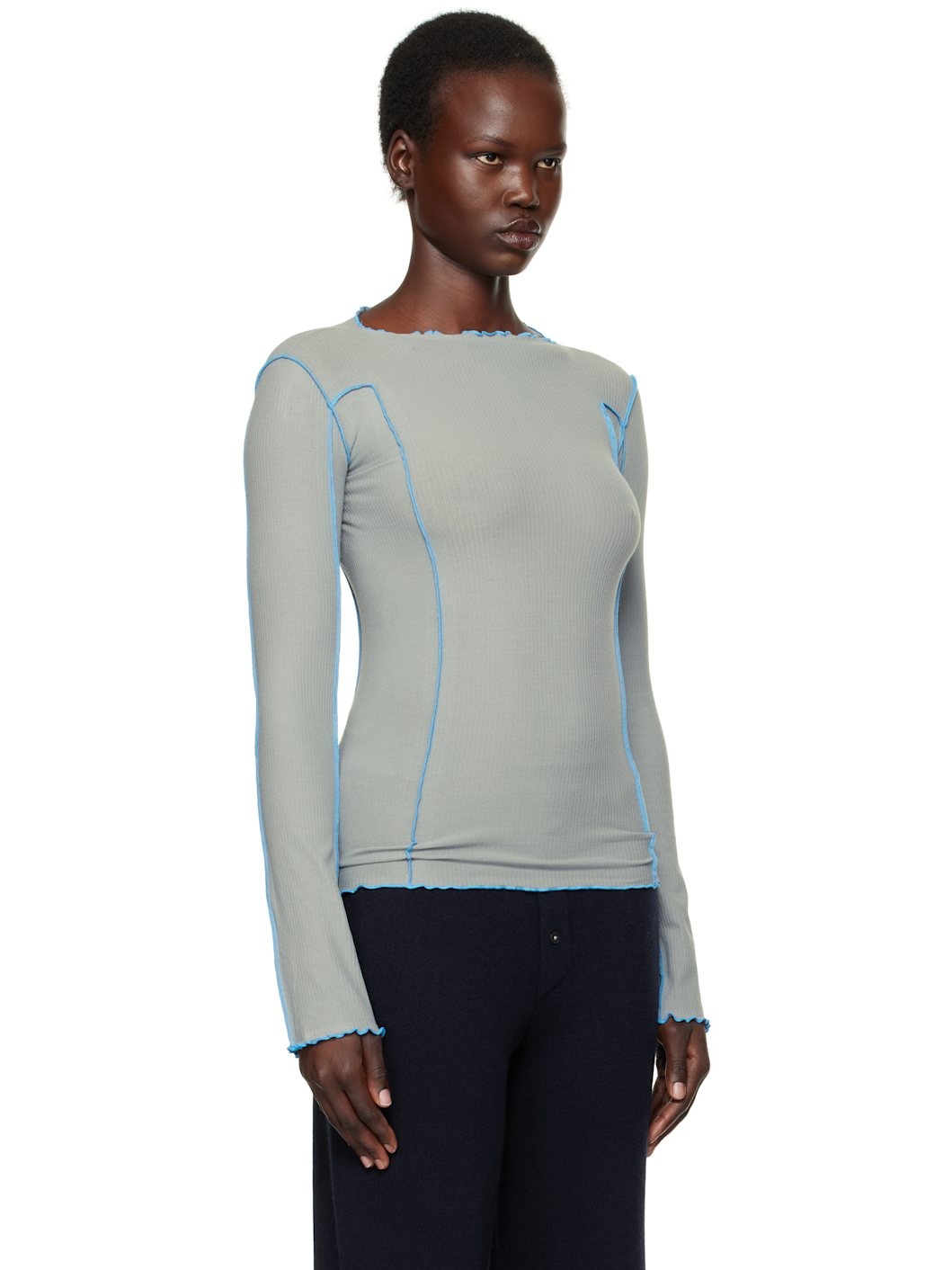 Blue Omato Long Sleeve T-shirt - 2