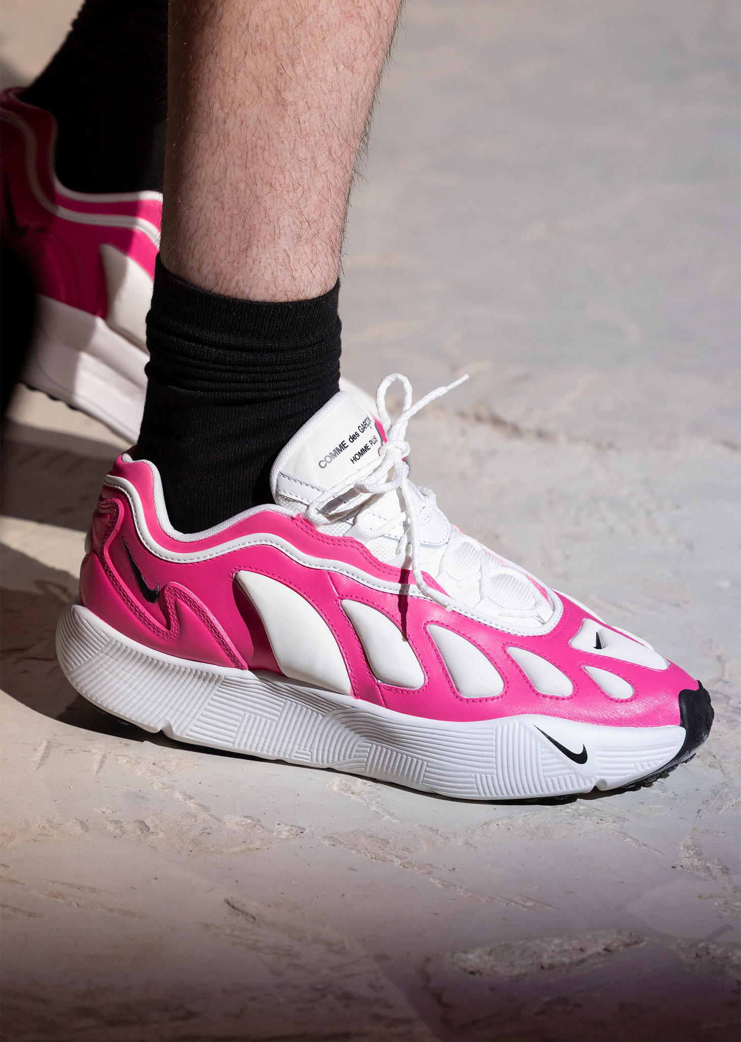 CDG Homme Plus Nike Air Max 96 — Pink / White - 4