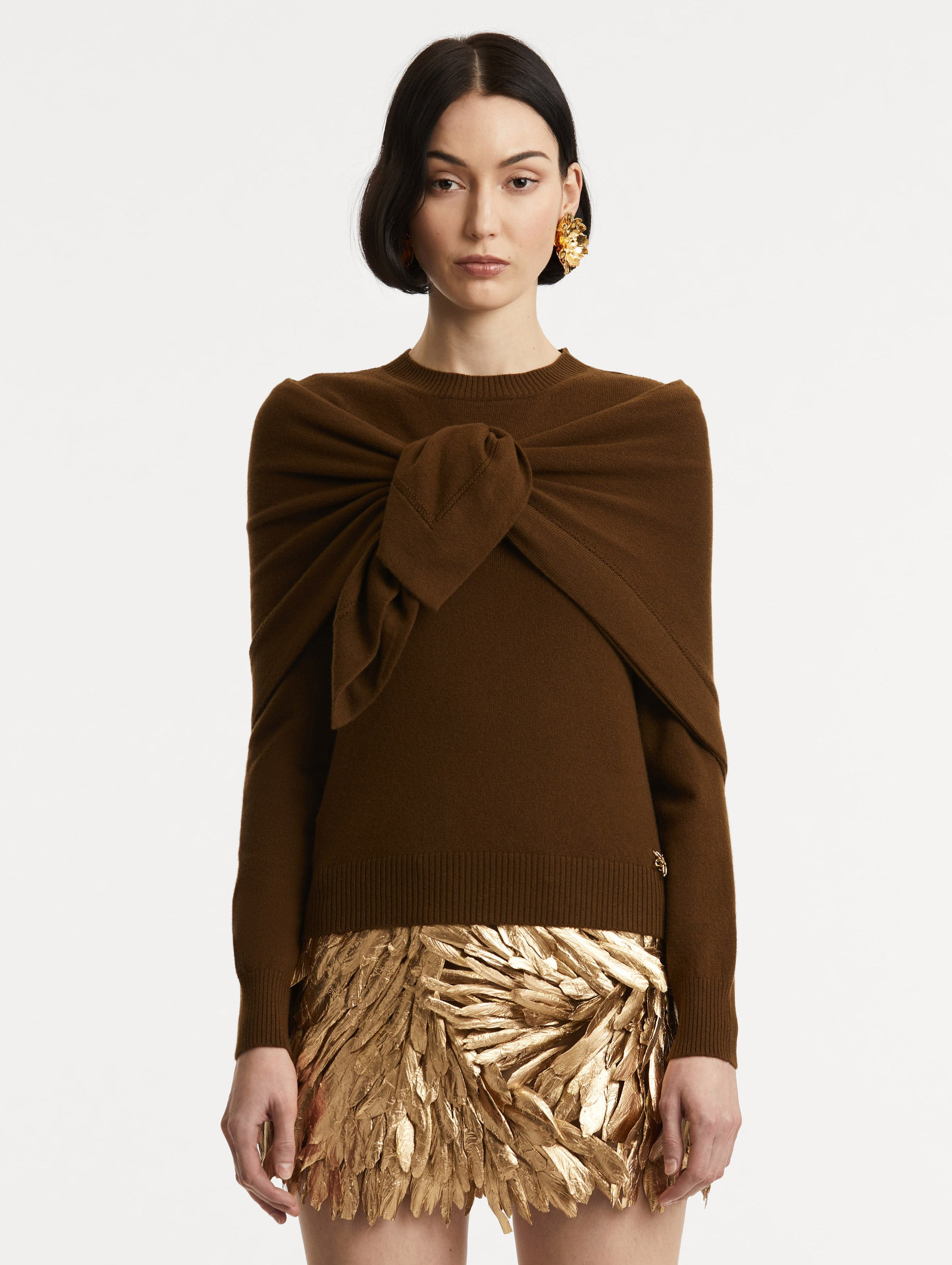 O FLOWER CASHMERE PULLOVER - 2