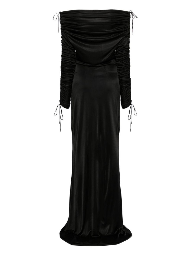 ATLEIN off-shoulder ruched gown outlook