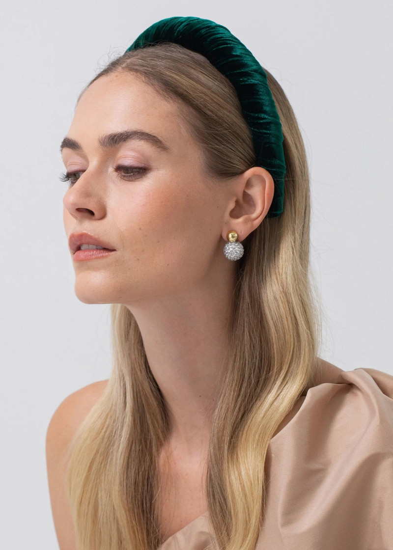 Jennifer Behr Irene Headband in Velvet outlook