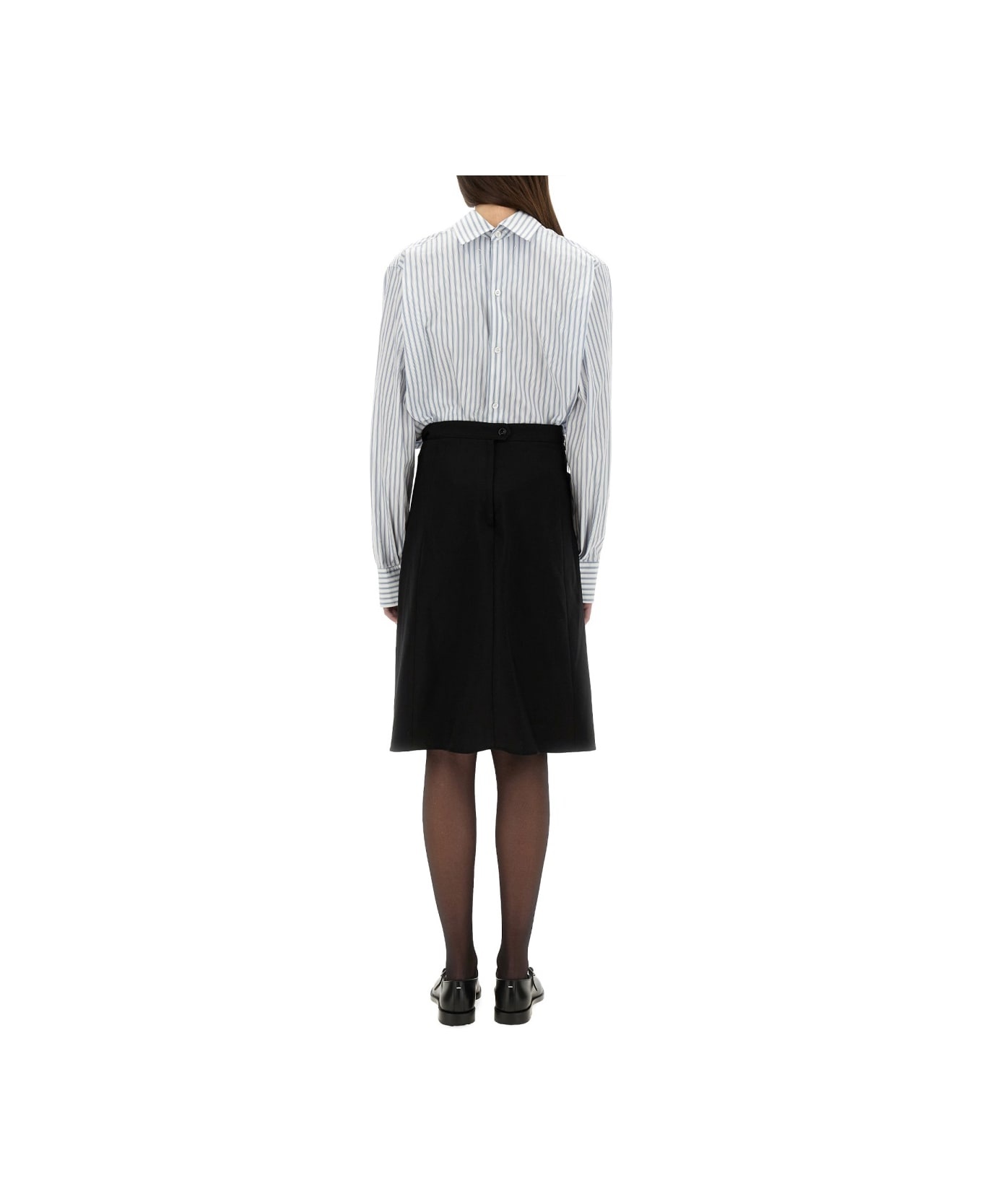 Inverted Striped Dress-shirt - 3