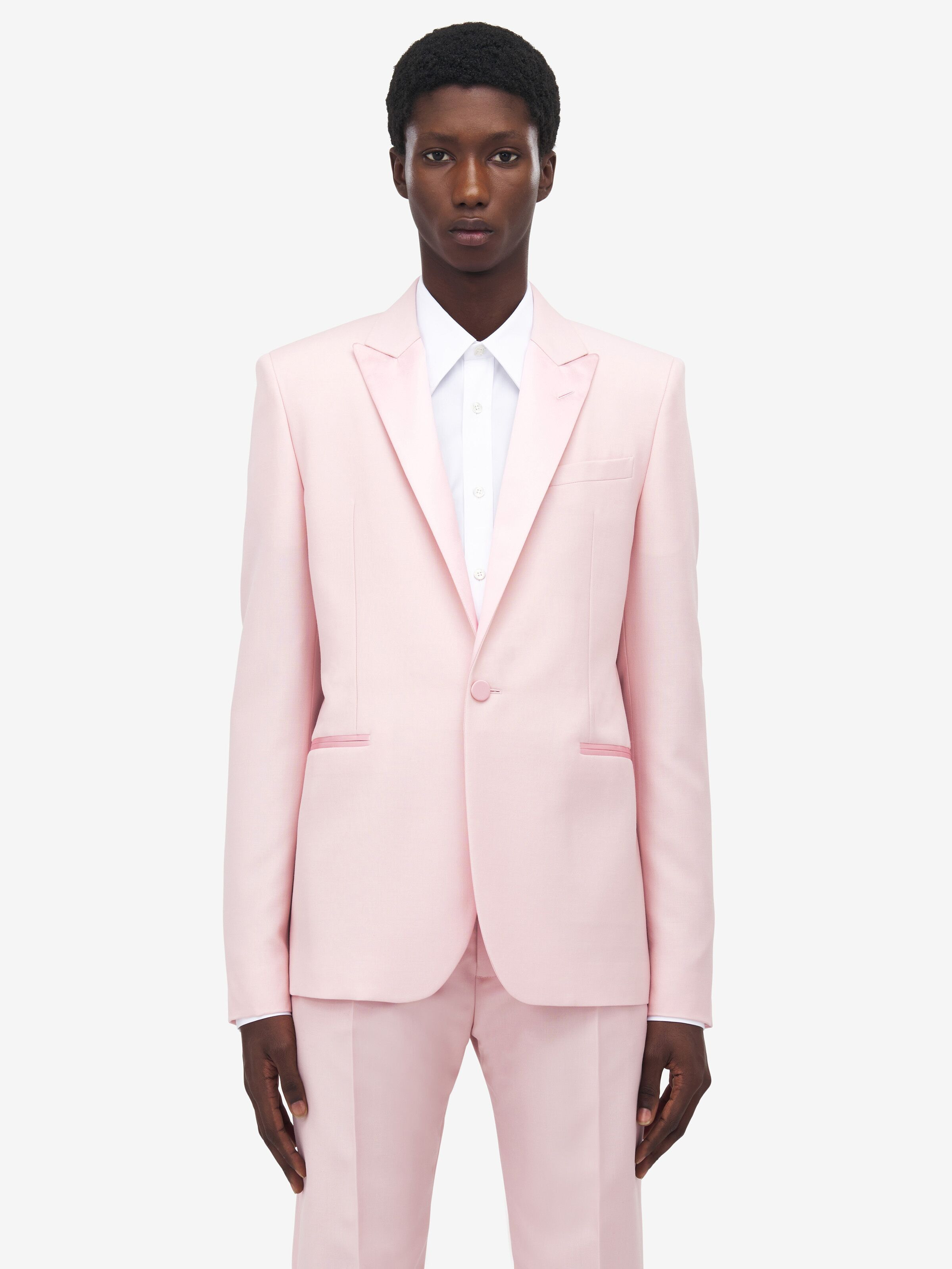 Single-Breasted Tuxedo Jacket - 2