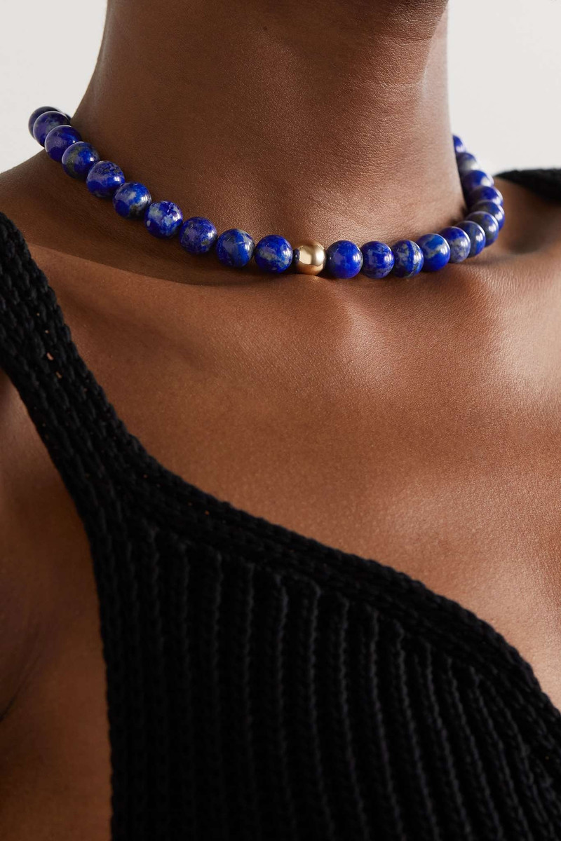 MATEO 14-karat gold lapis lazuli necklace outlook