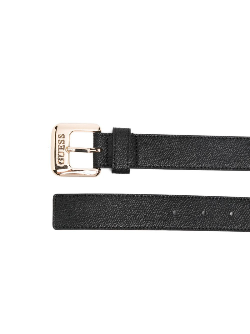 GUESS USA logo-engraved leather belt outlook