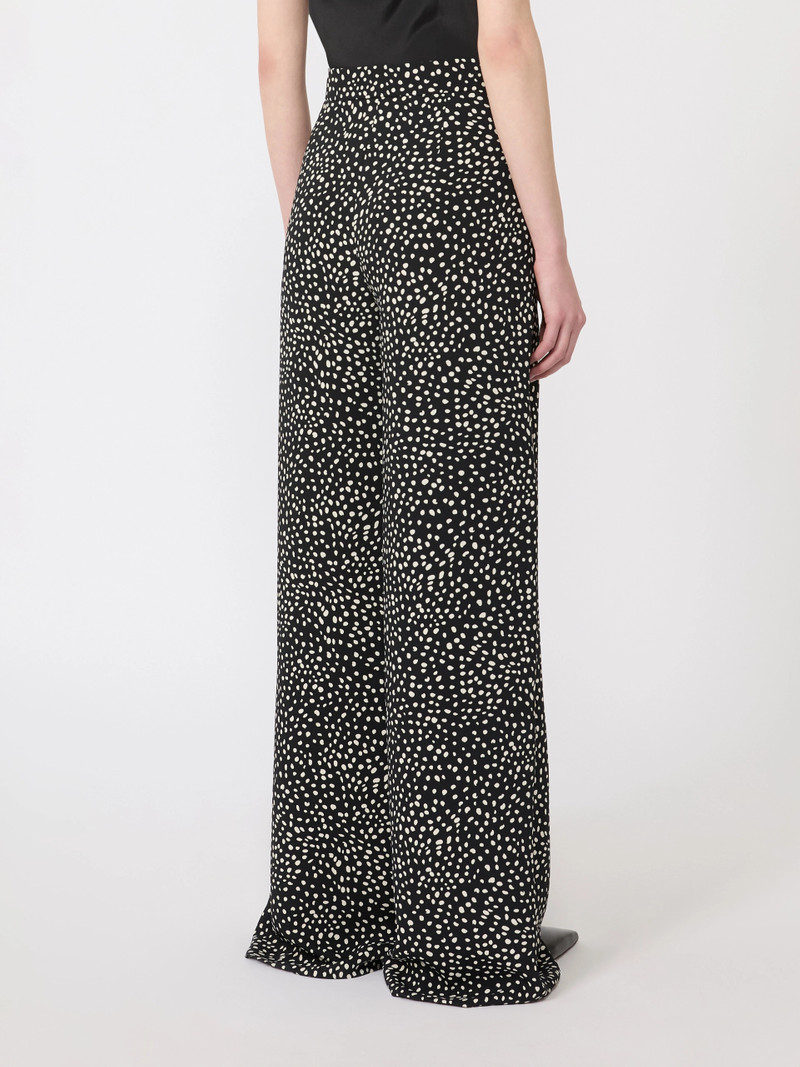 FRESCO Printed sablé trousers - BLACK 4