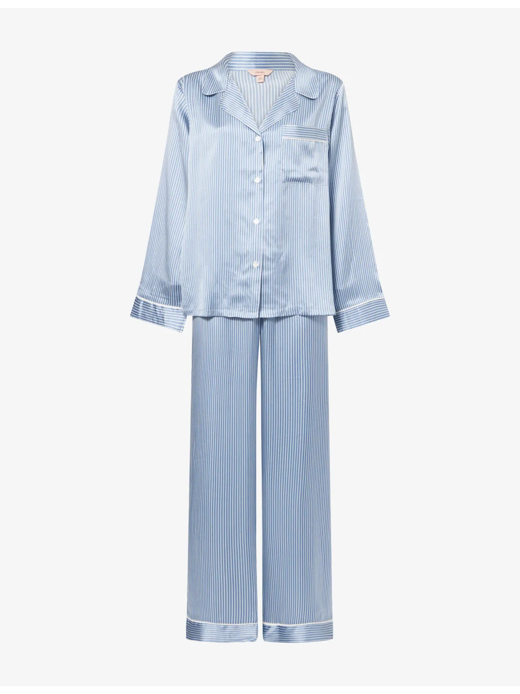 Inez Washable Long Silk Pyjama Set - 1