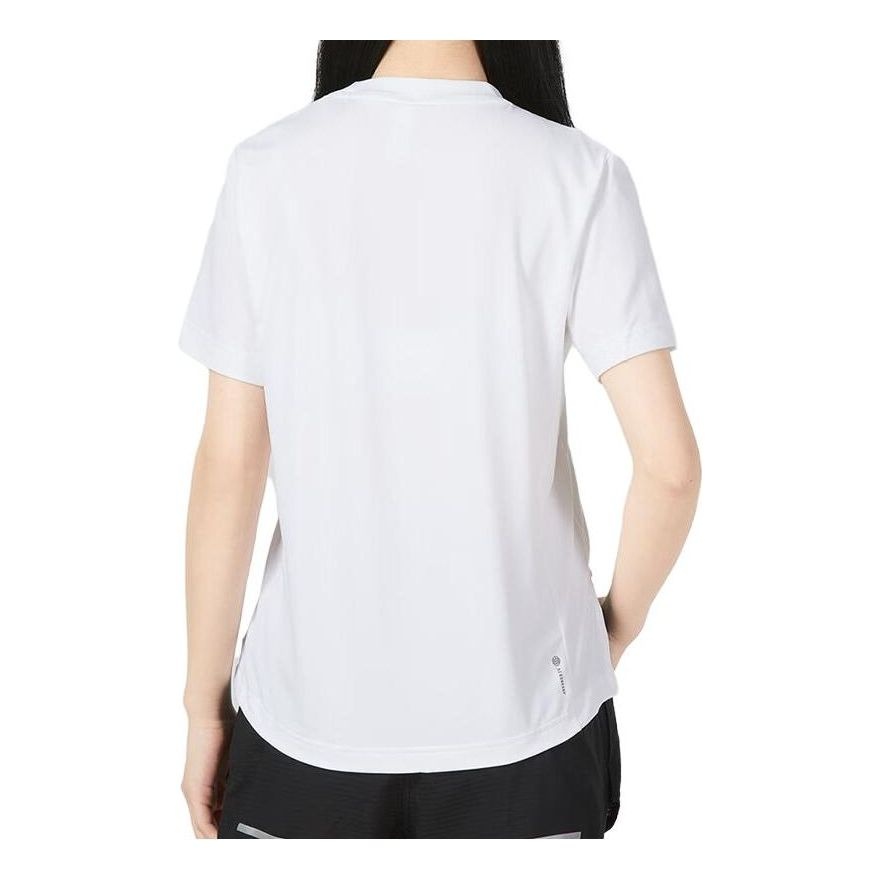 (WMNS) adidas D2T T-Shirt Asia Sizing 'White' HS8108 - 2