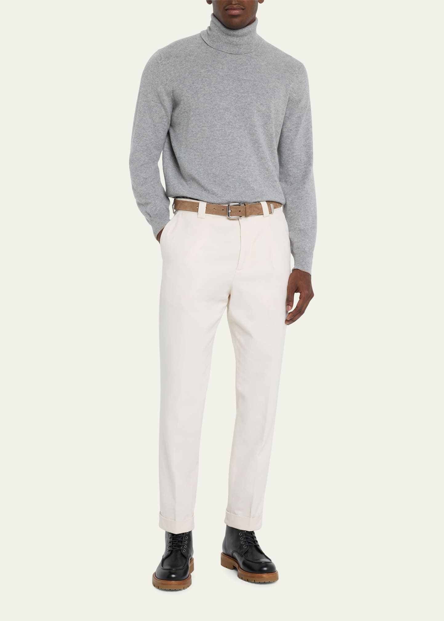 Men's Cashmere Turtleneck Sweater - 2