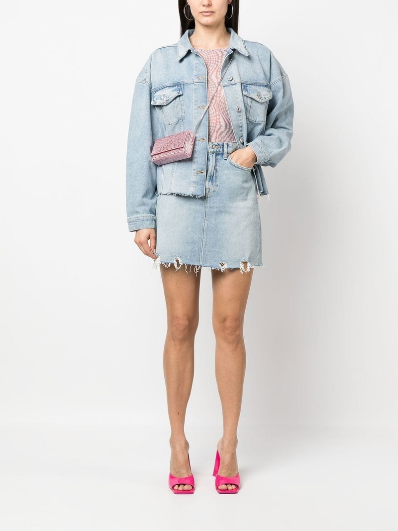 Amina Muaddi mini Paloma crystal-embellished clutch outlook
