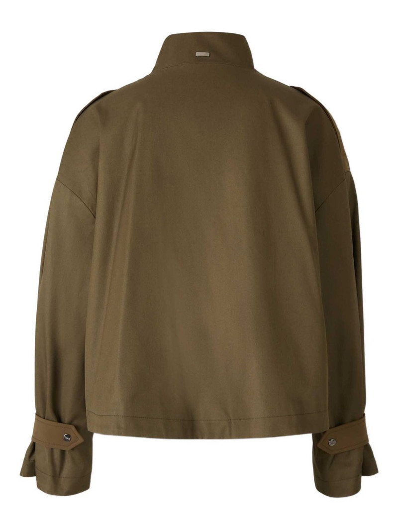 Herno zip-fastening flap-pockets military jacket outlook
