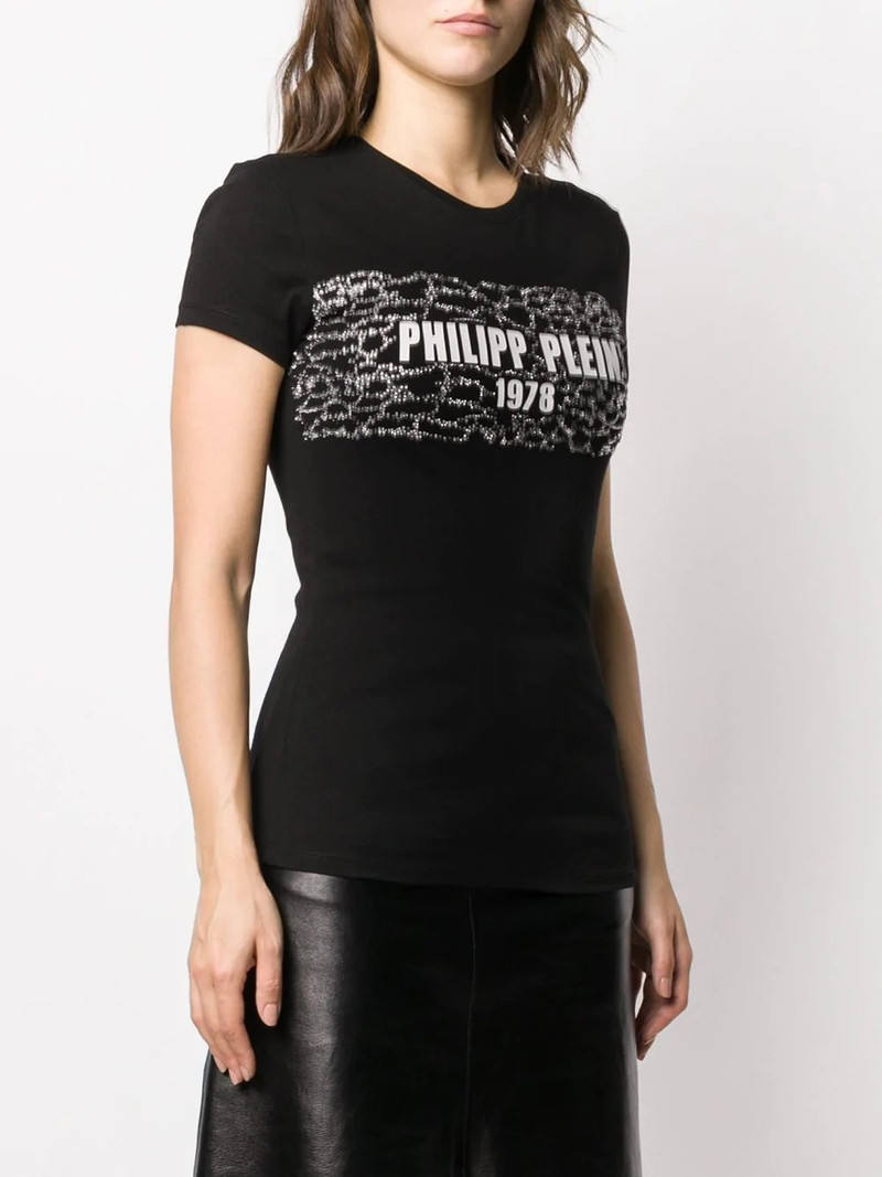 logo print slim-fit T-shirt 3