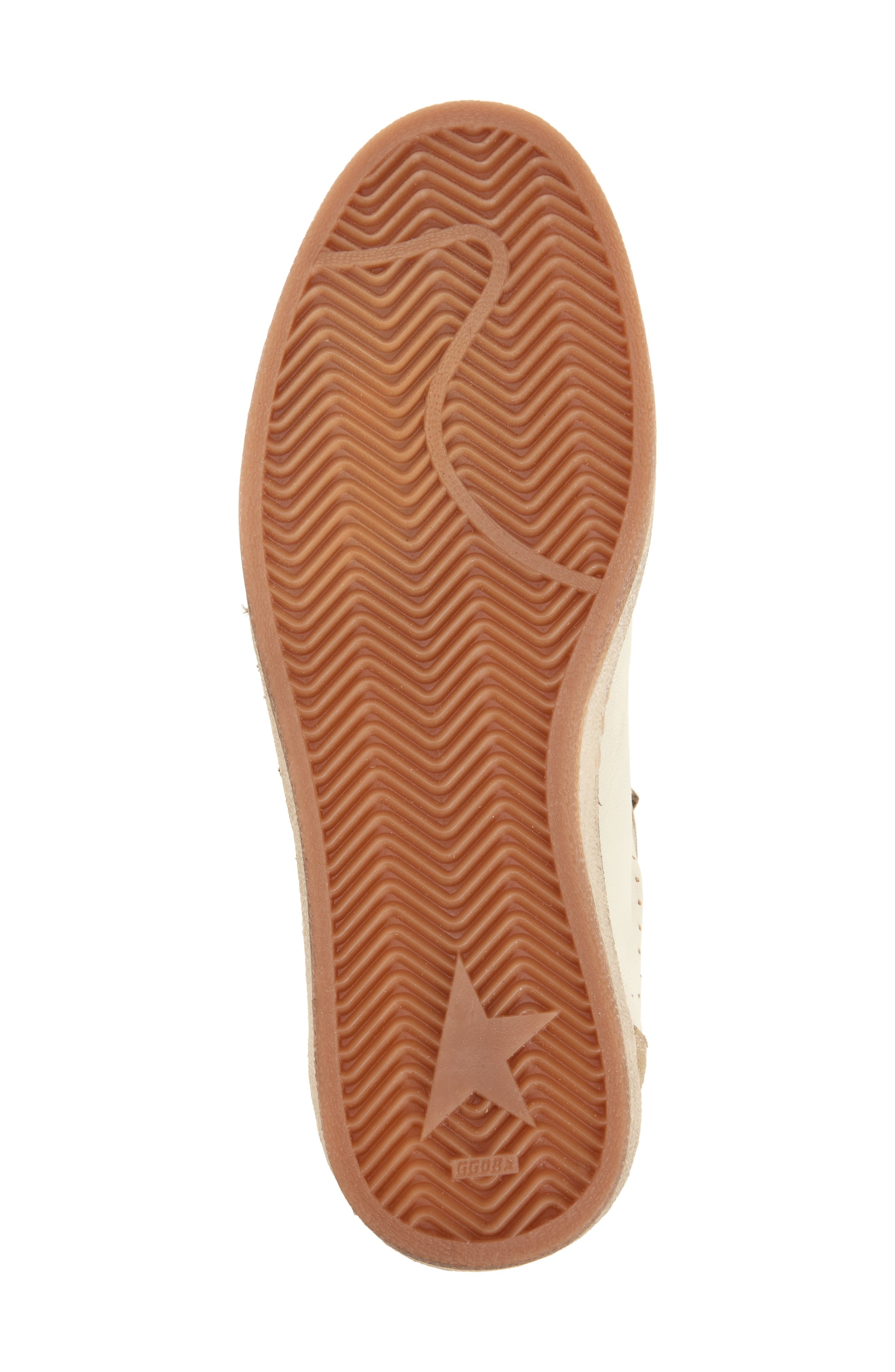 Golden Goose Ball Star Sneaker in White/Brown/Gold at Nordstrom - 6