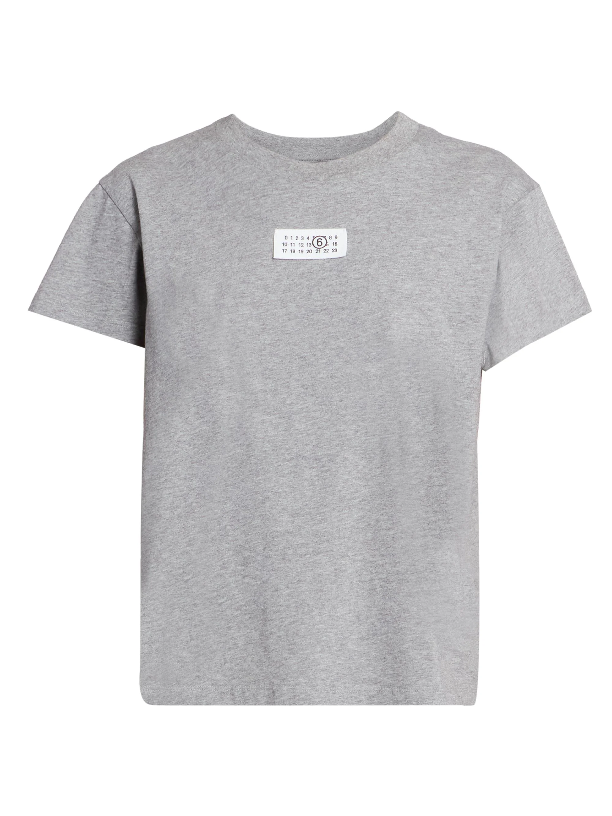 Women's Logo Cotton Jersey T-Shirt - Grey Melange - 1