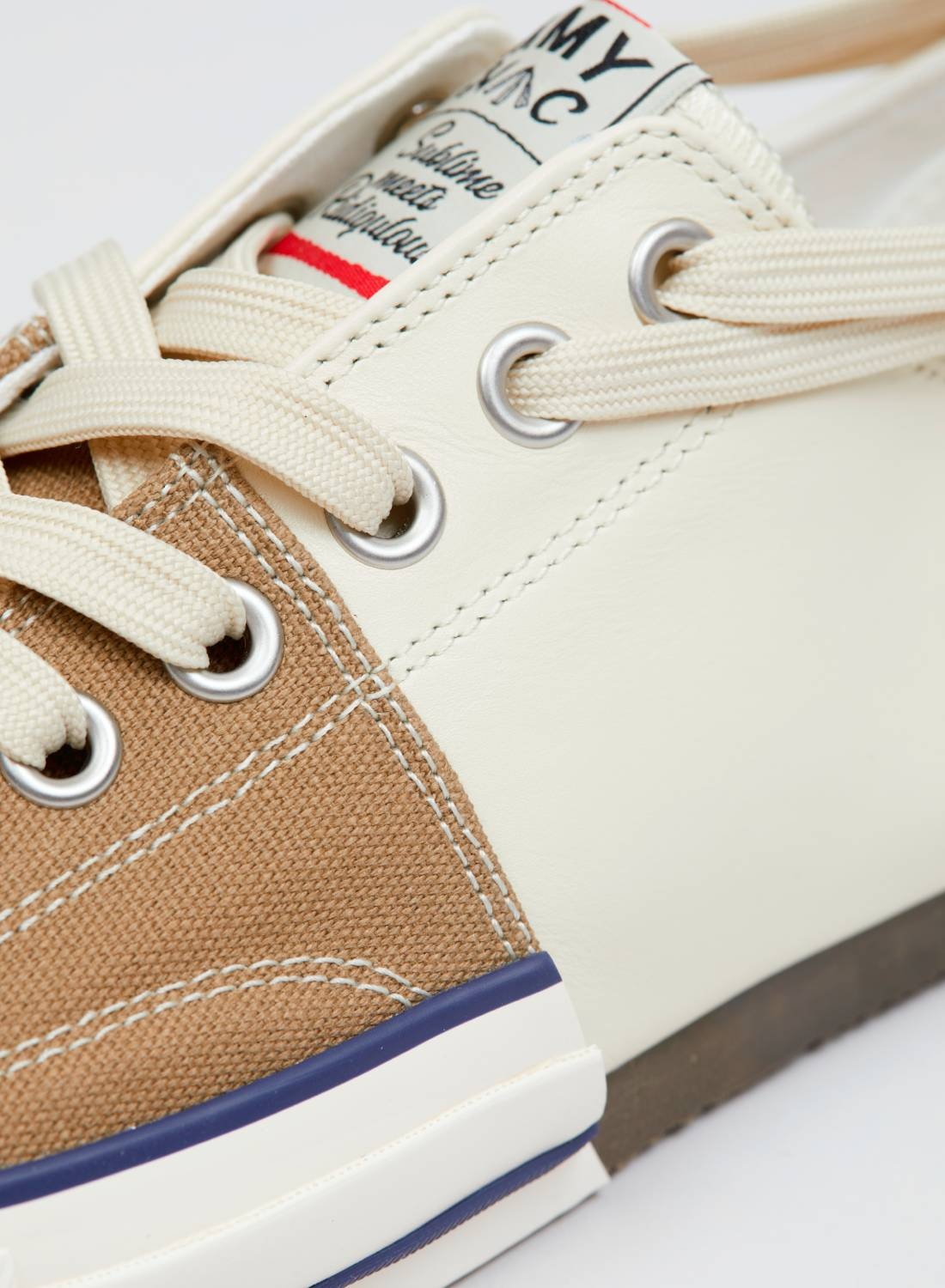 NC X Mihara Yasuhiro New Bowling Shoe in Khaki/White - 7