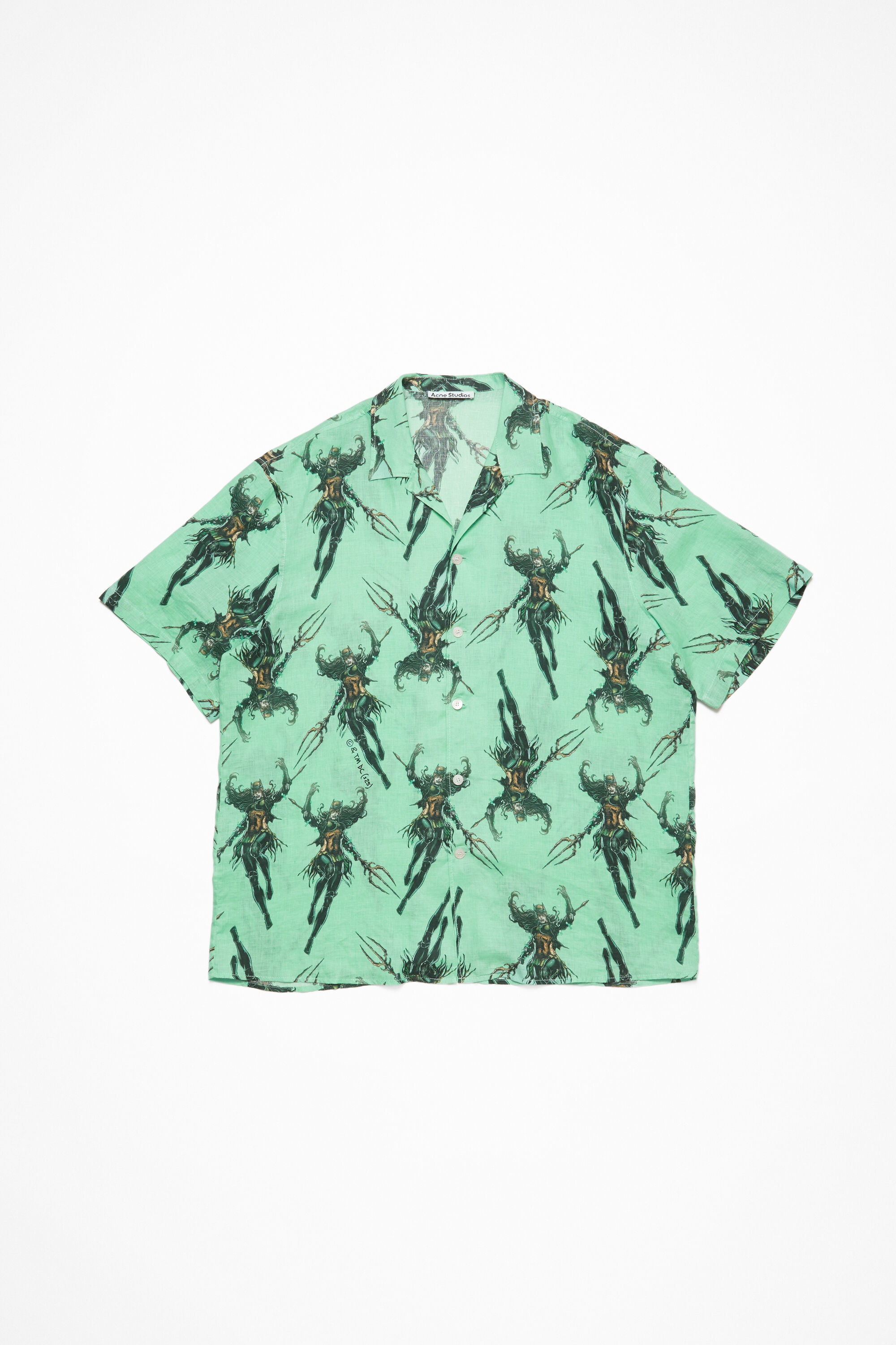 Button-up shirt printed - Green - 6