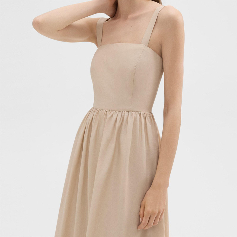 Tiered Sleeveless Dress in Cotton-Blend 5