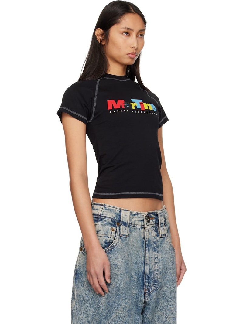 Black Raglan Shrunken T-shirt 2