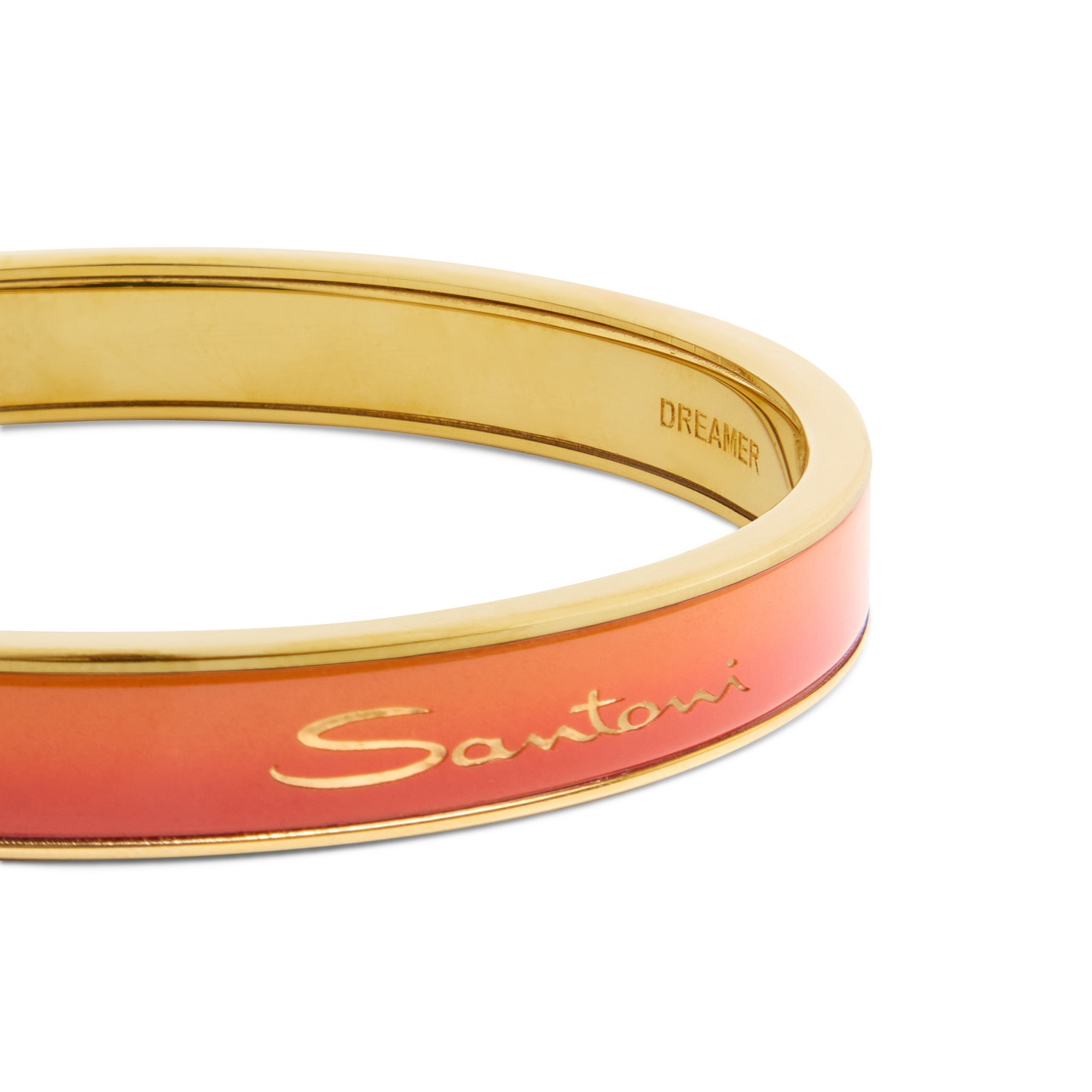 Orange metal bracelet - 3