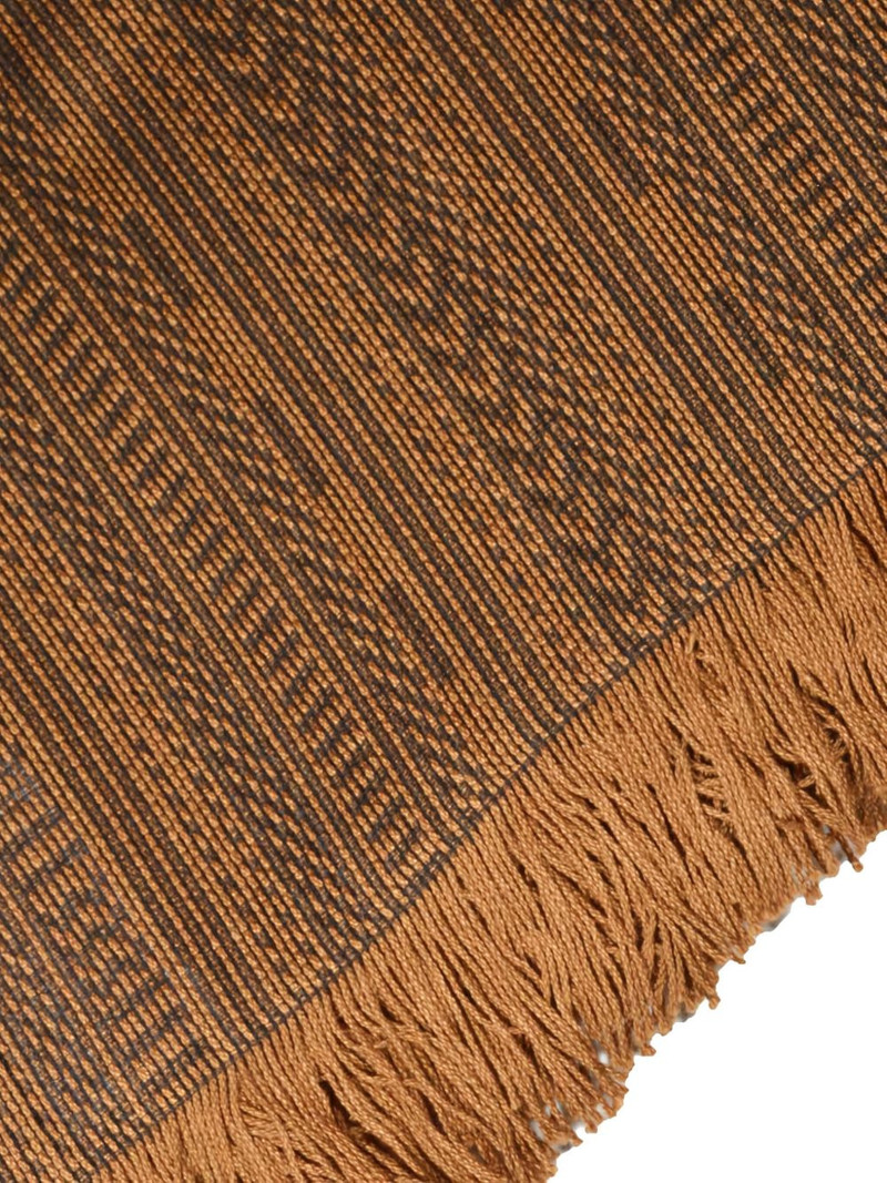 Max Mara fringed patterned scarf outlook