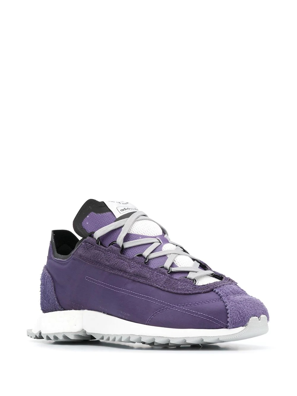 low-top lace-up trainers - 2