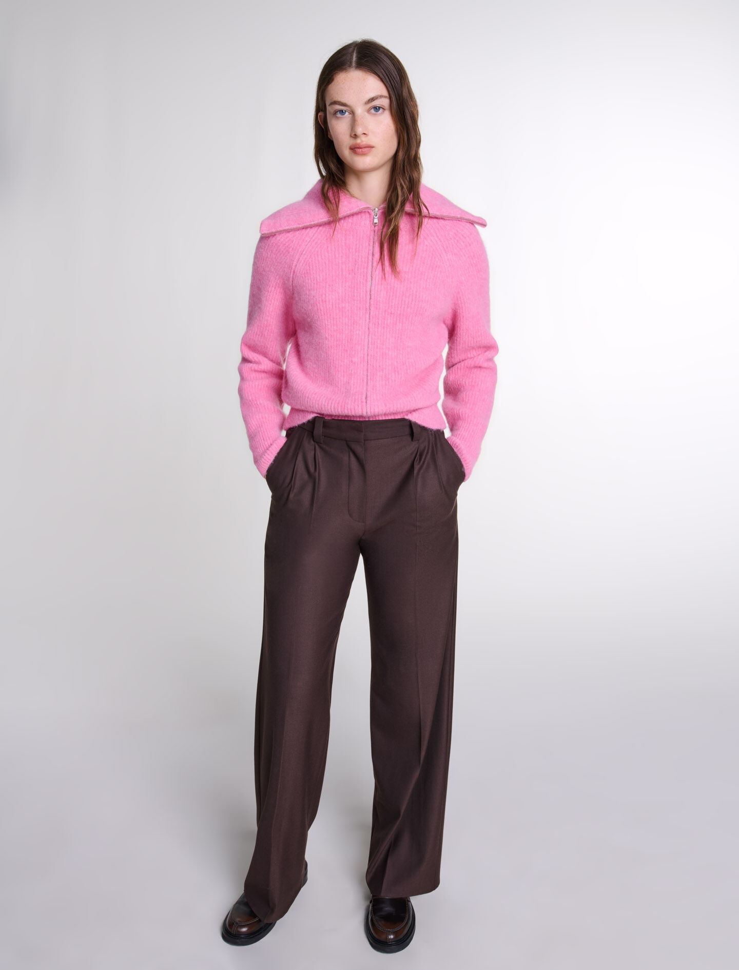 Wide-leg suit trousers - 5