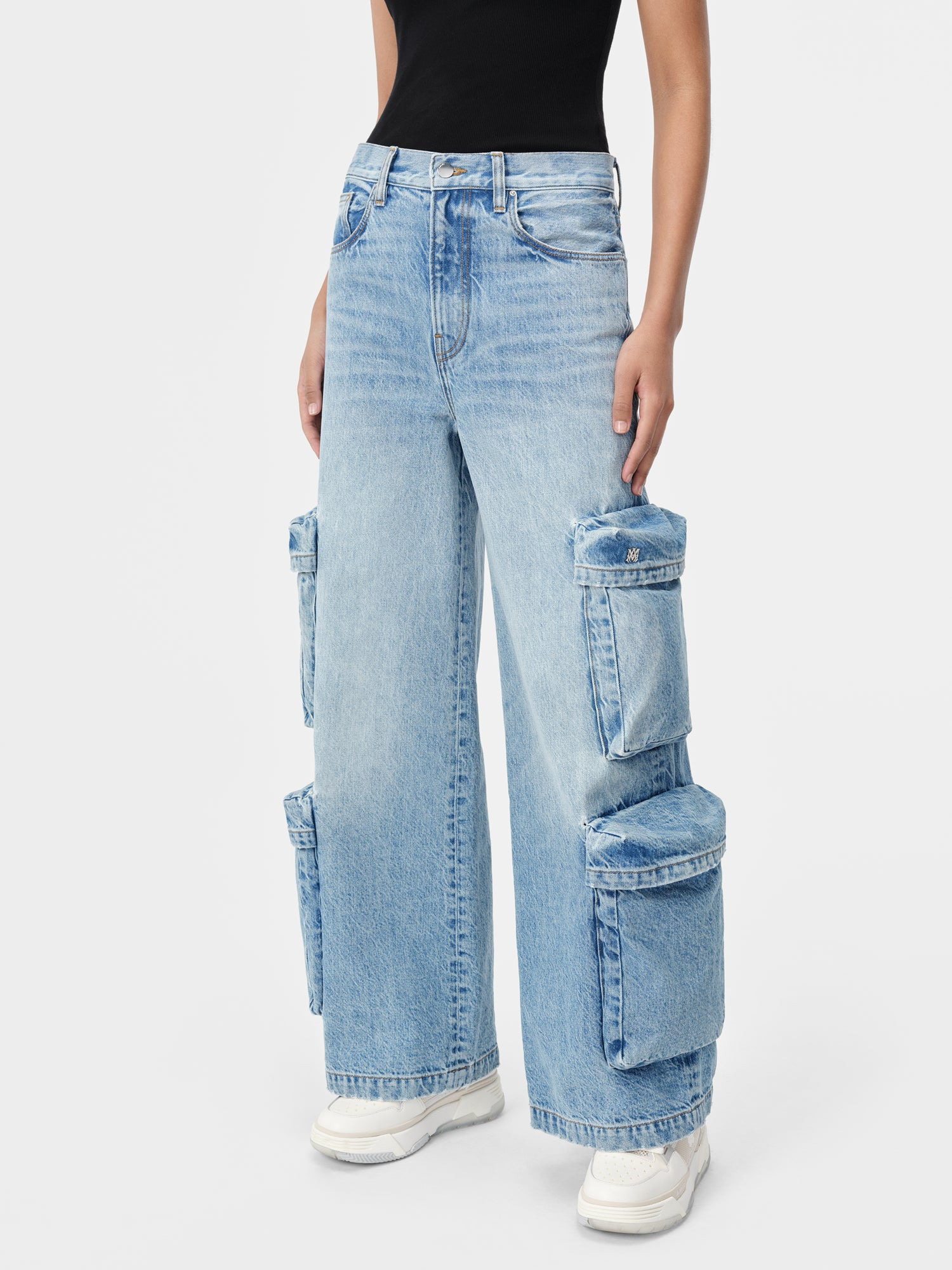 WOMEN'S BAGGY CARGO JEAN - 4