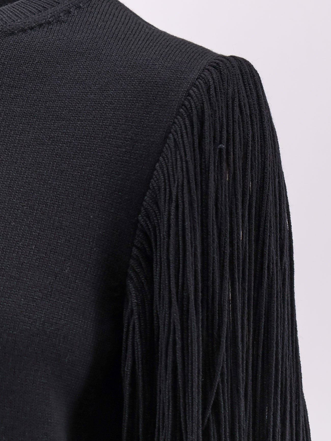 Wool Sweater With Fringes Detail - 4