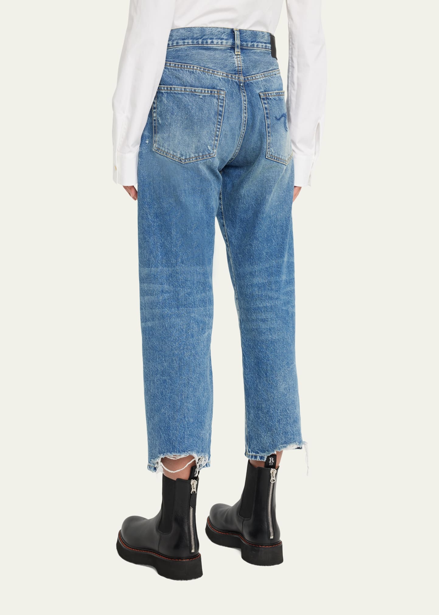 Distressed Boyfriend Jeans - 3
