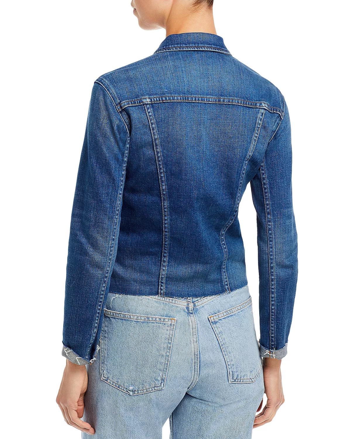 Janelle Slim-Fit Raw Denim Jacket - 4