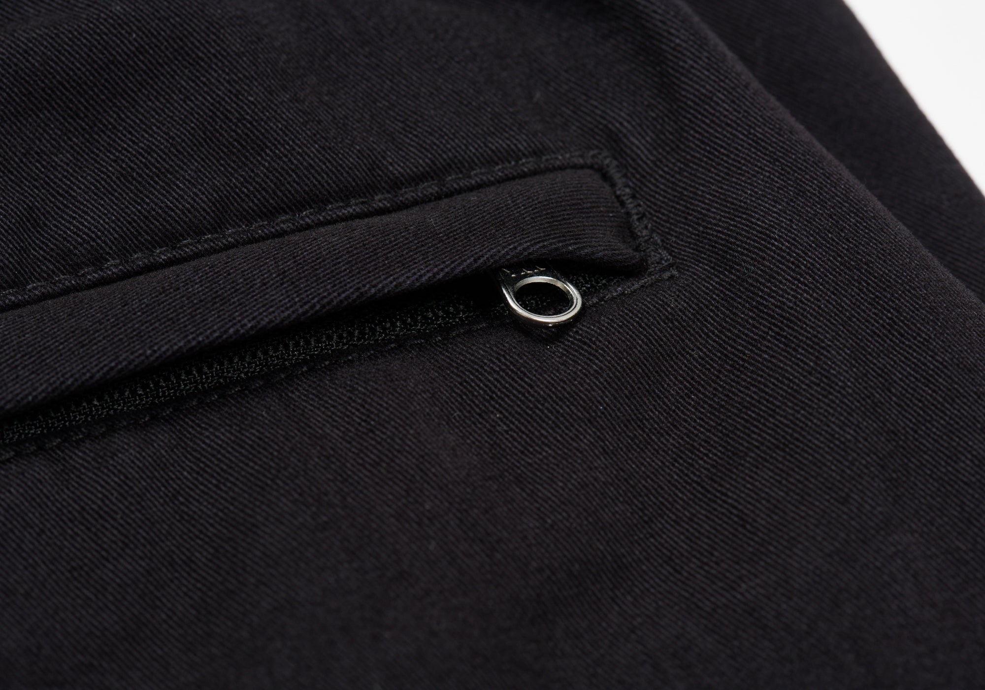 BASICALLY A WASHED COTTON SHORT BLACK - 5