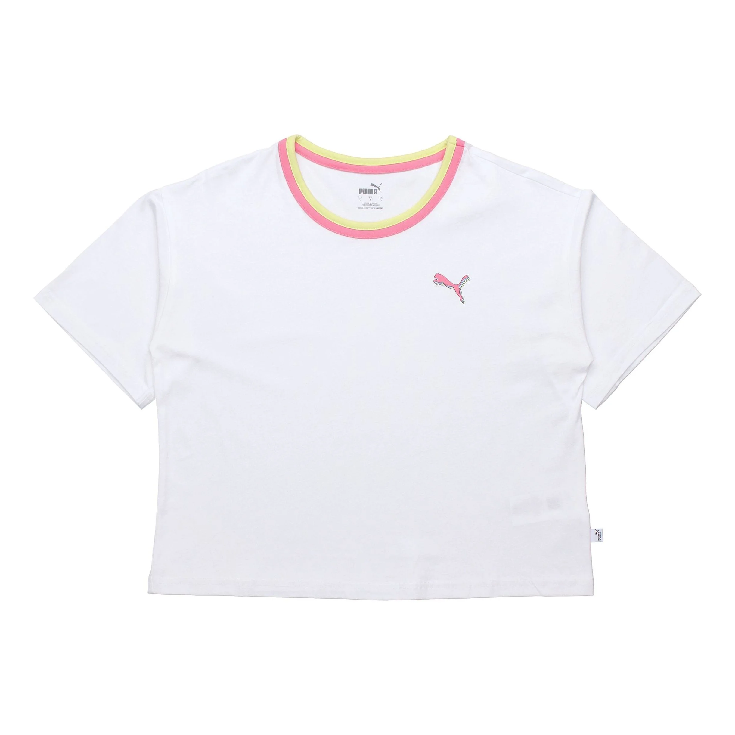 (WMNS) PUMA Celebration Style Round-neck White 586043-02 - 1