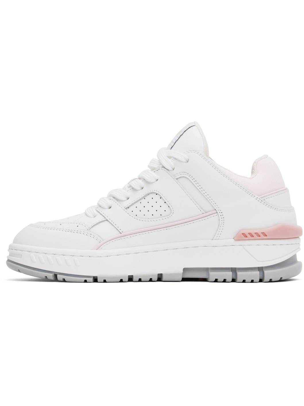 White & Pink Area Lo Sneakers - 3