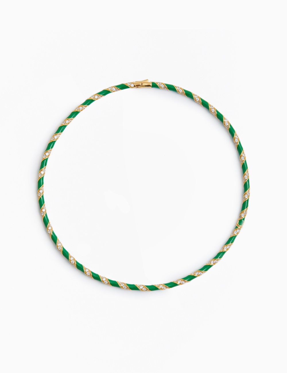 CANDY STRIPE PAVE CHOKER - 3