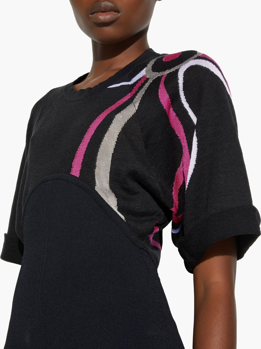 marmo-print dress - 5