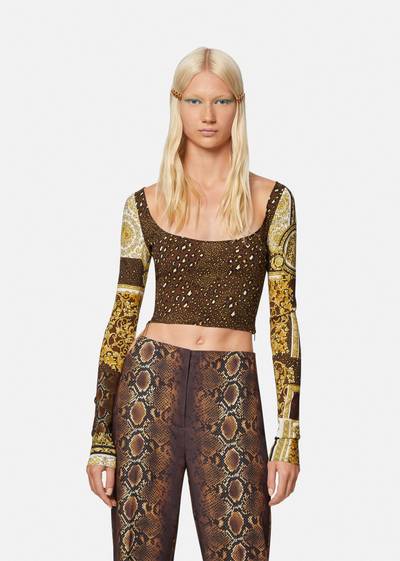 VERSACE Barocco Patchwork Print Top outlook