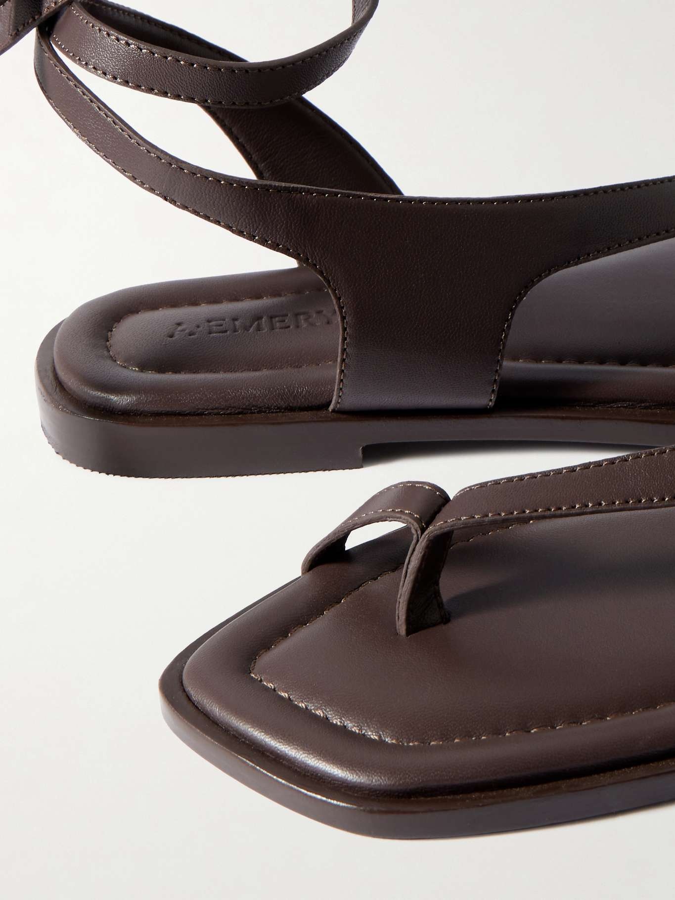 Heidi leather sandals Brown - 4
