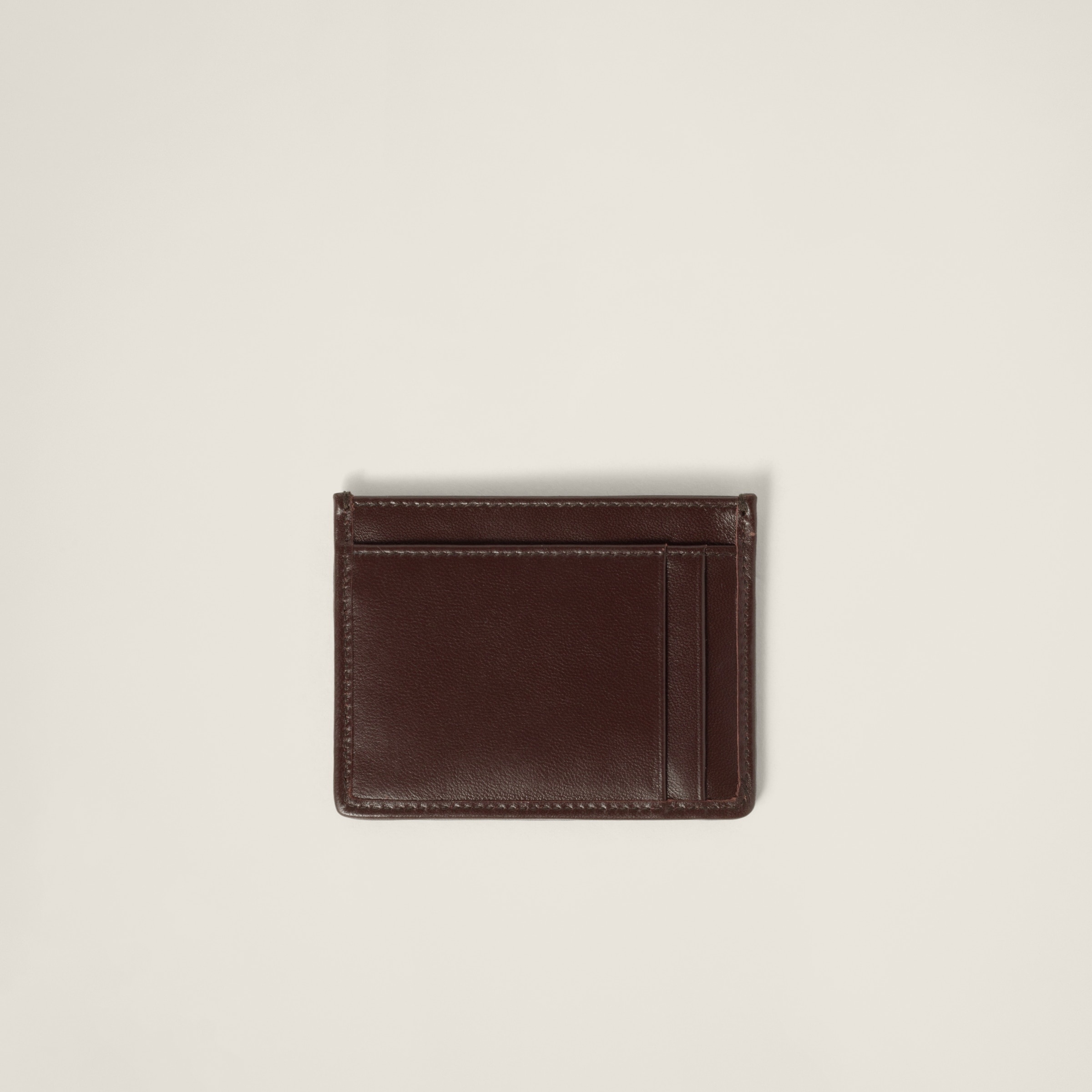 Miu Miu Matelassé nappa leather card holder | REVERSIBLE