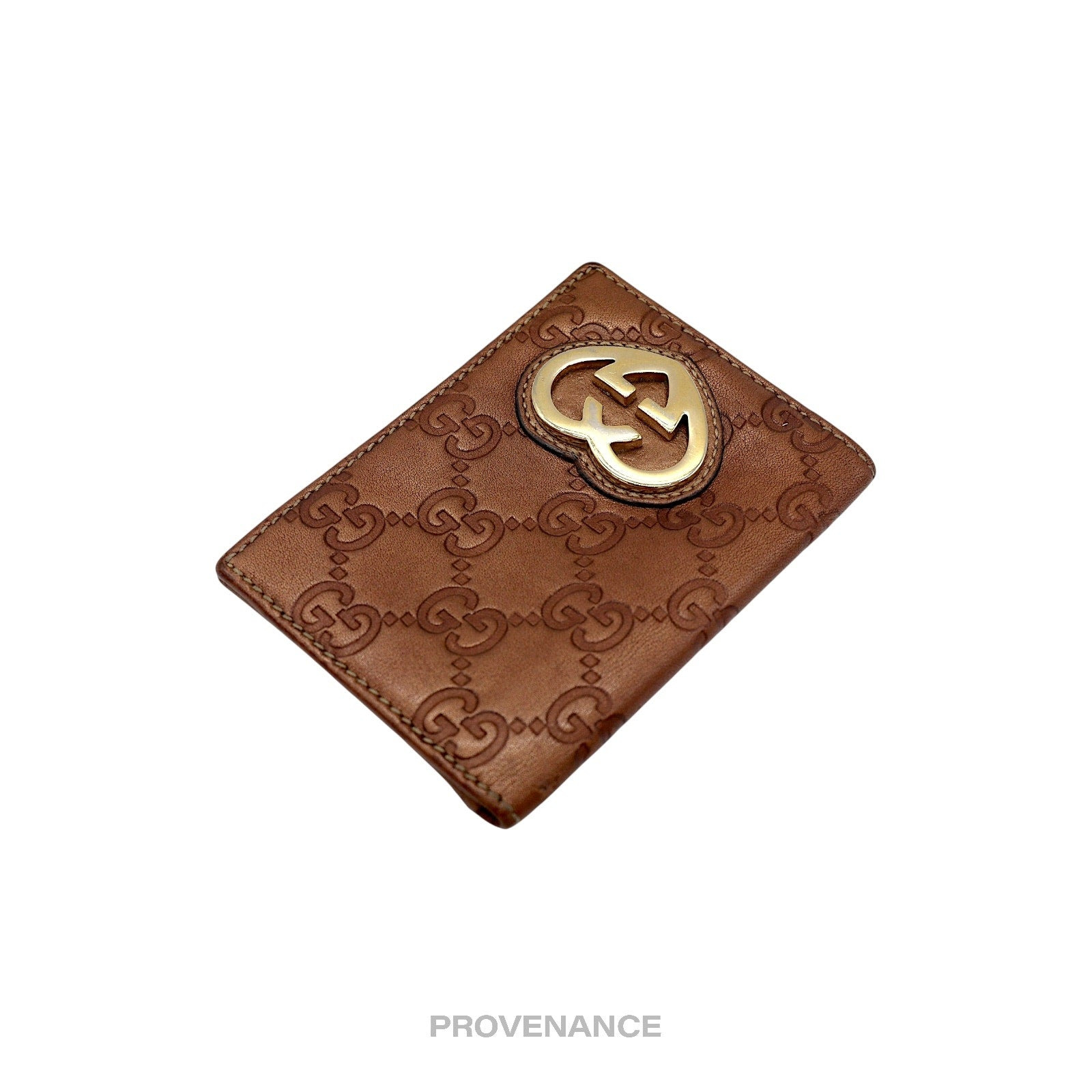 Gucci GG Heart Pocket Organizer Card Wallet - Bronze - 4