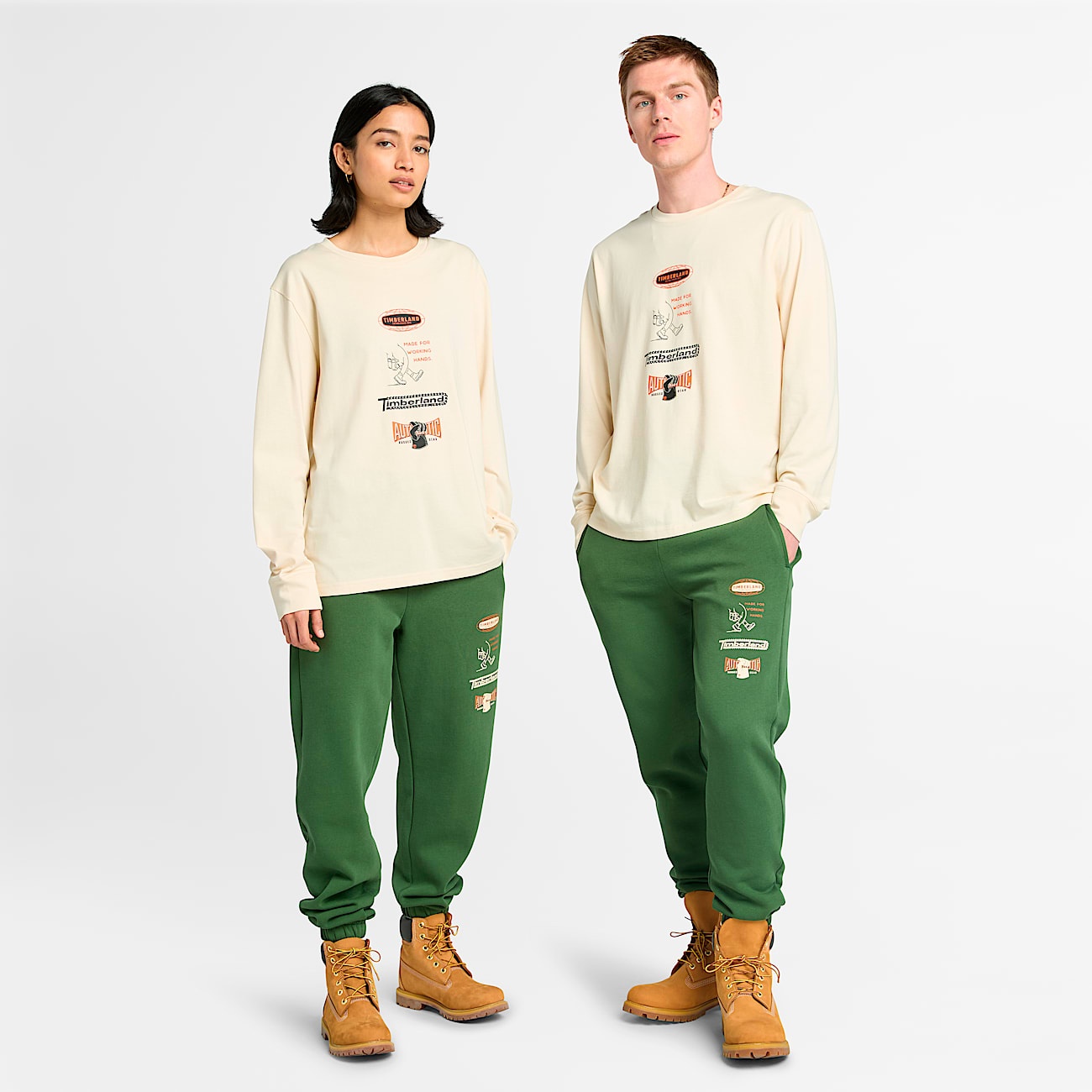 Long Sleeve "Made For Working" Graphic T-Shirt - 2