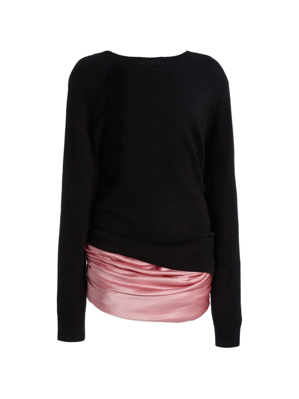 Monument cummerbund silk mini dress - 1