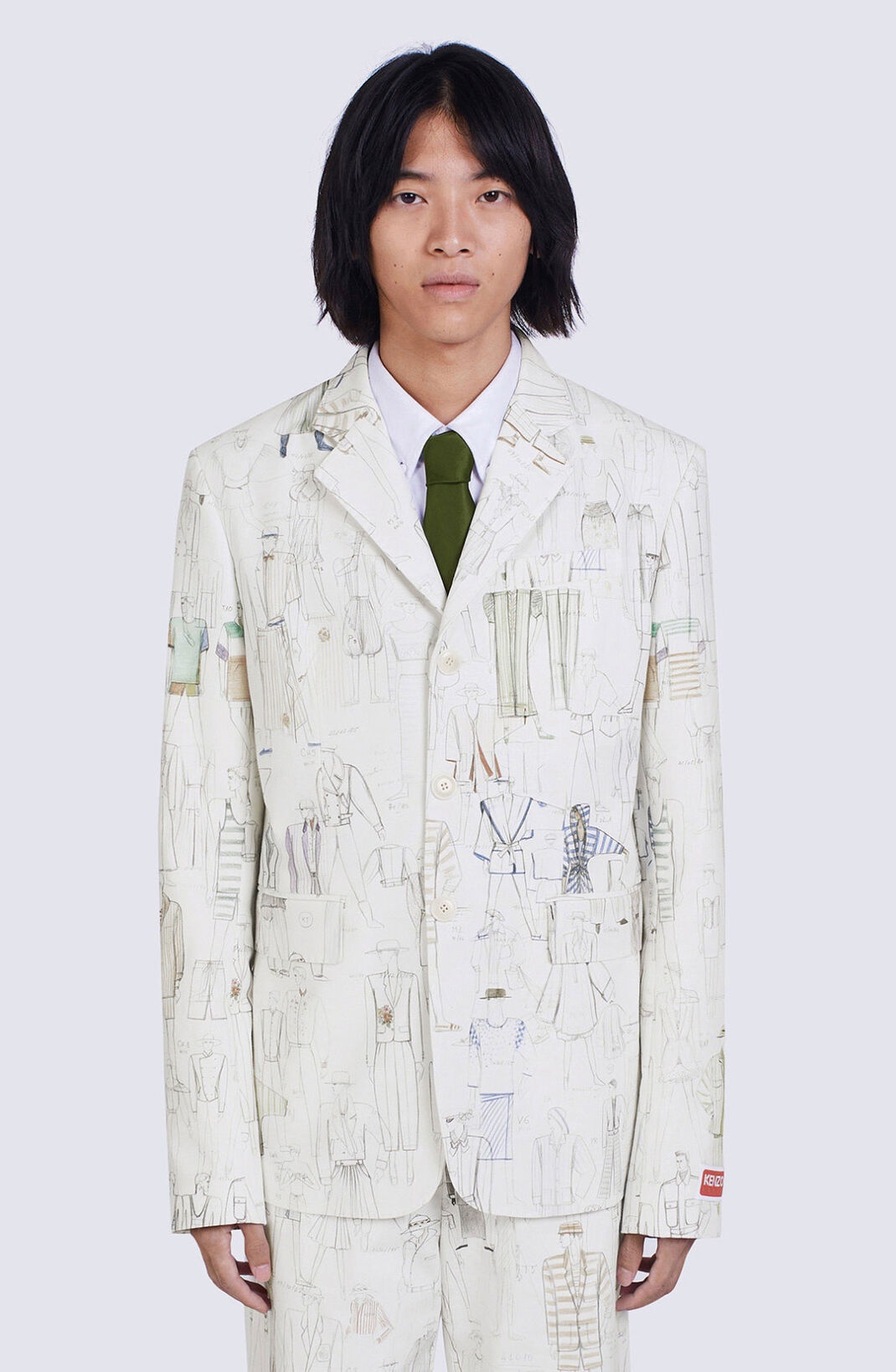 'KENZO Sketch' belted jacket - 4